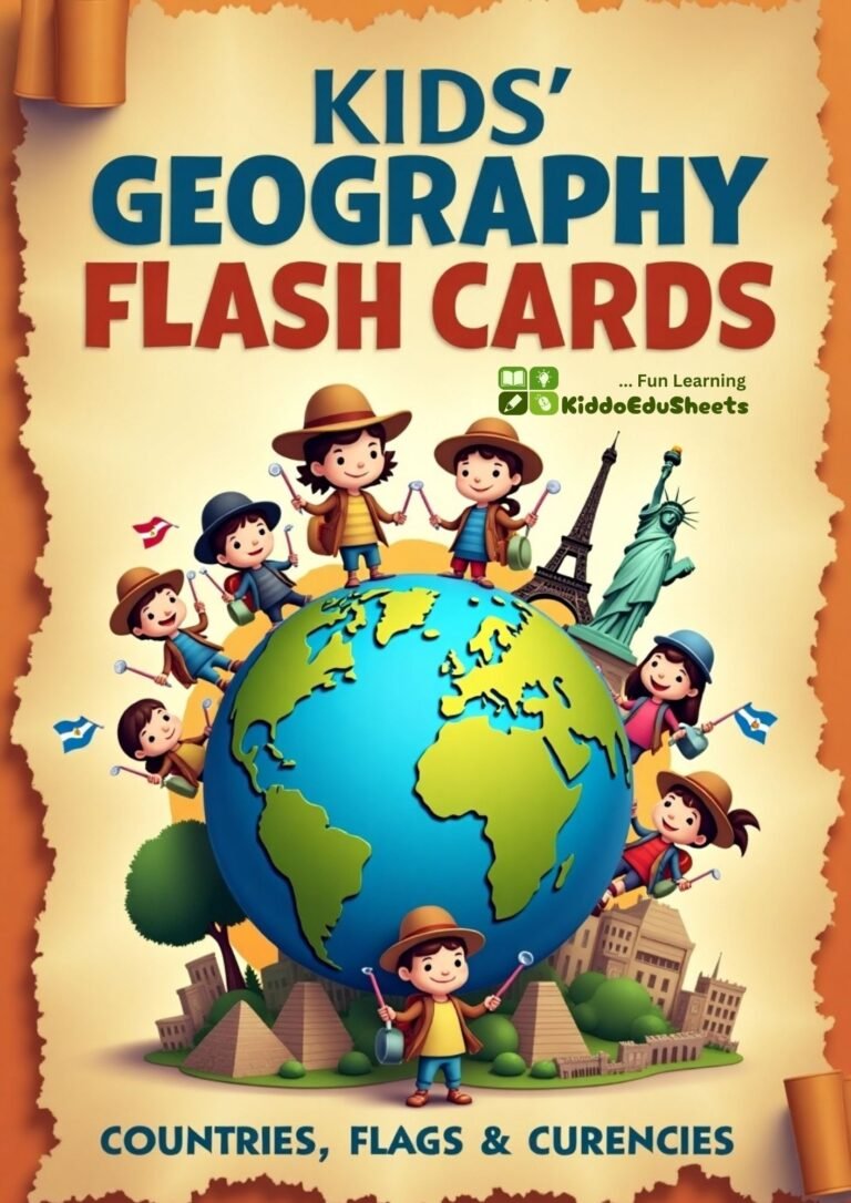 Kids’ Flash Cards: 191 Amazing Countries, Flags, Capitals & Currencies ...