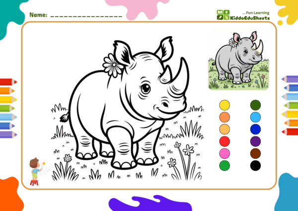 Zoo Animal Coloring Book