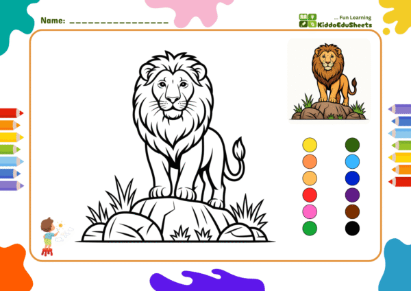 Zoo Animal Coloring Book