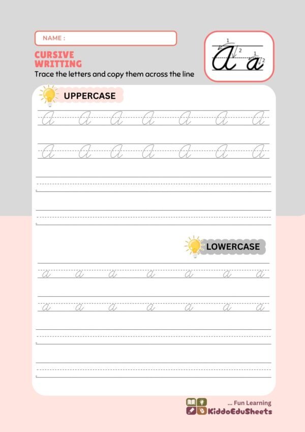 Cursive Handwriting Worksheets for Kids Ages 4–8