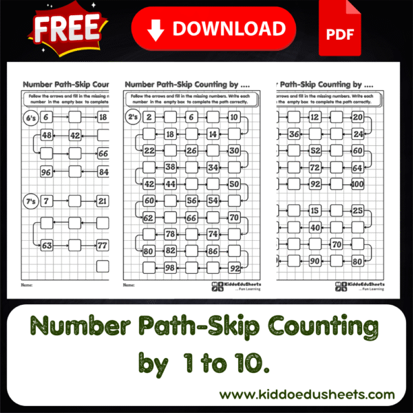 Skip Counting Worksheets