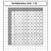 multiplication grid practice worksheet for kids