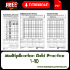 Multiplication Grid Worksheets